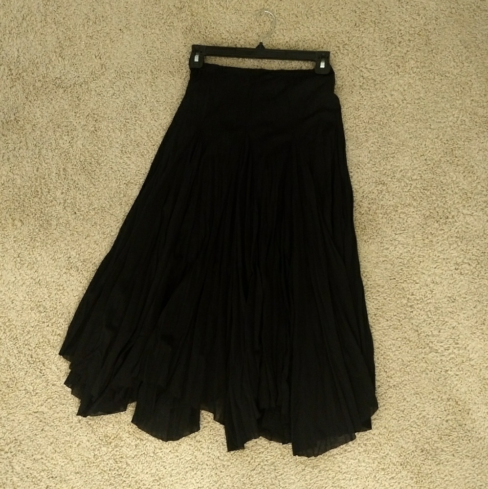 Black Ankle-Length Skirt
